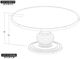 International Furniture Direct Lumiere Gray Dining Table with Brown Base-2