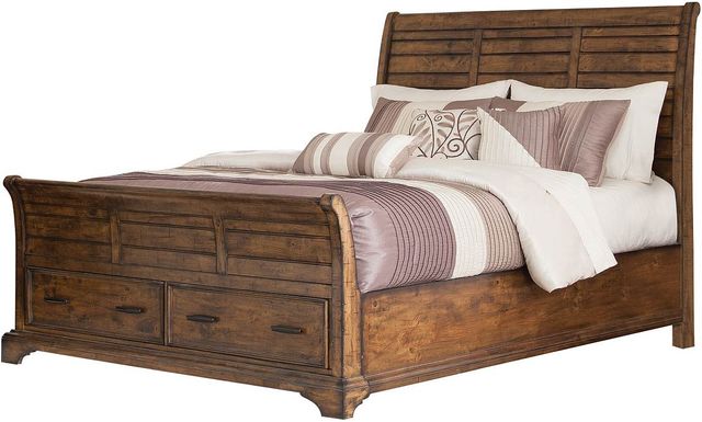 Coaster® Elk Grove Rustic Vintage Bourbon Queen Bed-0