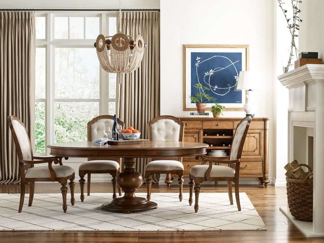 American Drew® Berkshire Diamond Warm Cognac Side Chair-2