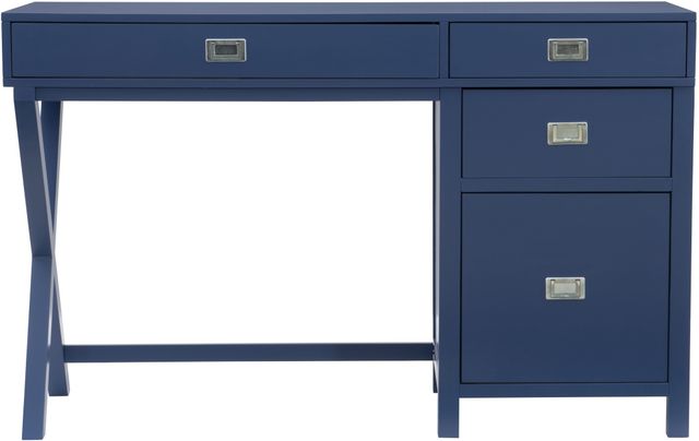 Linon Peggy Navy Side Storage Desk-2