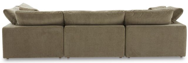 Moe's Home Collection Terra Condo Dream 5-Piece Desert Sage L-Shaped Modular Sectional and Ottoman-3