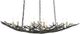 Currey & Company Rainforest Rustic Bronze Chandelier-0