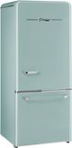Unique® Appliances Classic Retro 30 in. 18 Cu. Ft. Ocean Mist Turquoise Bottom Freezer Refrigerator-3