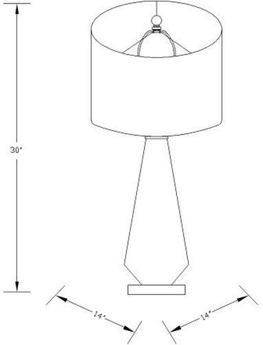 Surya Britt Gold Table Lamp-2
