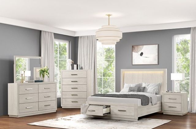 Furniture of America® Wellingborough Light Gray Dresser-1