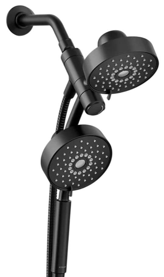 KOHLER® Purist® Matte Black 2.5 GPM 2-in-1 Multifunction Shower Combo Kit-0