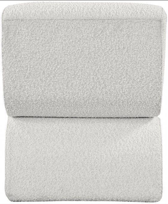 Meridian Furniture Desiree Cream Boucle Fabric Accent Chair-2