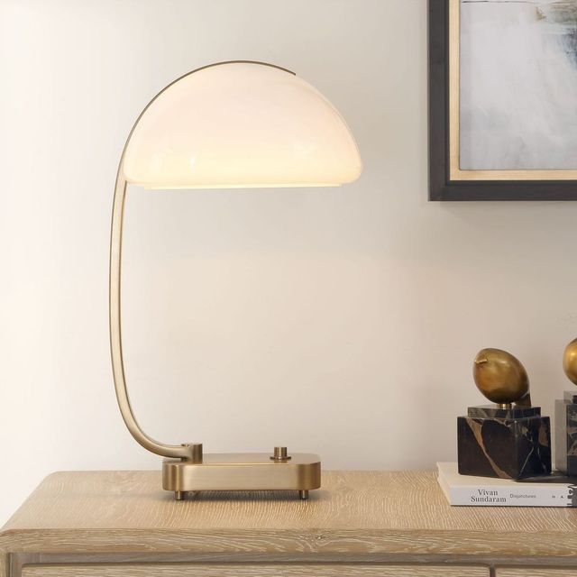 Uttermost® Bend The Rules Brass Desk Lamp-1