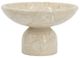 A & B Home Beige Round Pedestal Fruit Bowl-0
