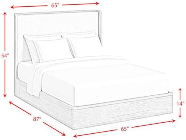 Elements International Rosalie Black/Gray Upholstered Queen Panel Bed-2