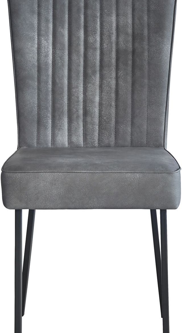 Mazin Furniture Barcelona Black/Gray Side Chair-1