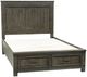Liberty Furniture Thornwood Hills Rock Beaten Brown Queen Storage Panel Bed-0