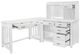 Homelegance® Blanche 4-Piece White Office Desk Set-2