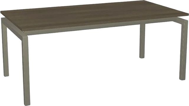 Amisco Customizable Zoom Extendable Table with Birch Veneer Top and 2 Leaves-0