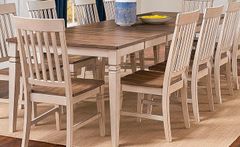 A-America® Beacon Peppercorn Dining Table with Smokey White Base
