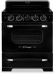Unique® Appliances Classic Retro 30" Midnight Black Slide In Induction Range-0