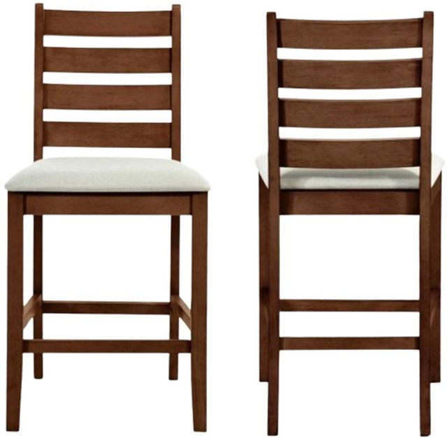 New Classic® Home Furnishings Pascal 5-Piece Walnut Counter Dining Set-4
