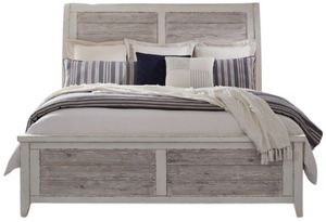 Liberty Furniture Backroads Parchment Brown/Weathered White Queen Sleigh Bed