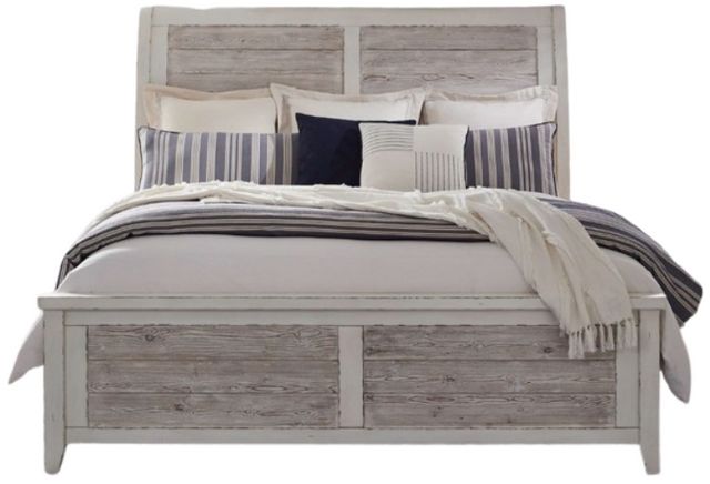Liberty Furniture Backroads Parchment Brown/Weathered White Queen Sleigh Bed