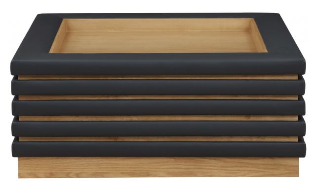 Meridian Furniture Rory Black/Natural Square Coffee Table-1