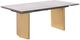 Coaster® Vesa Beige Dining Table with Brushed Gold Base-0