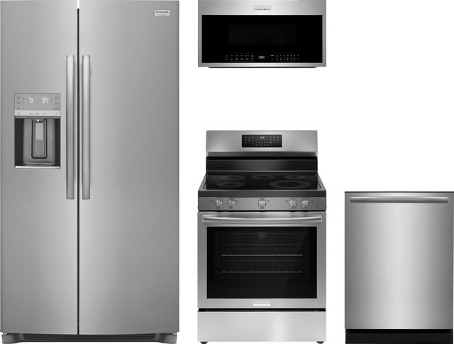 Frigidaire Gallery® 4 Piece Smudge-Proof® Stainless Steel Kitchen Package