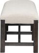 Magnussen Home® Plum Creek Elite Dove/Ravenwood Black Bench with Upholstered Seat-2