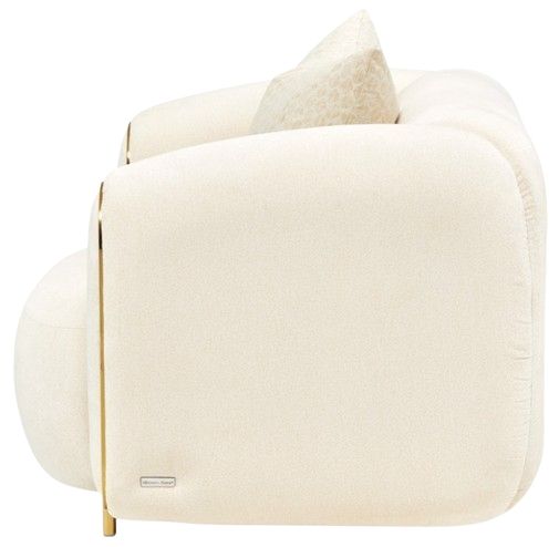 Michael Amini® Sassani Crepe/Gold Chair-4