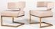 VIG Furniture Modrest Calvo Brass/Off-White Velvet Dining Chair-4
