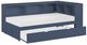 Homelegance® Nora Blue Twin Bookcase Corner Platform Bed-3