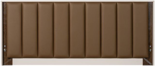 Michael Amini® Pavira Espresso/White Eastern King Panel Bed with LED Lights-4