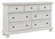Signature Design by Ashley® Robbinsdale 2-Piece Antique White King Panel Bed Set-2