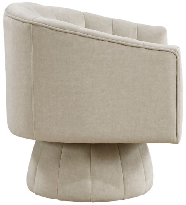 Homelegance® Bristol Taupe Swivel Chair-3