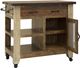International Furniture Direct Antique Brown Kitchen Island-2