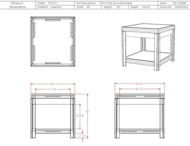 Legends Home The Cove Shadow Grove End Table-2