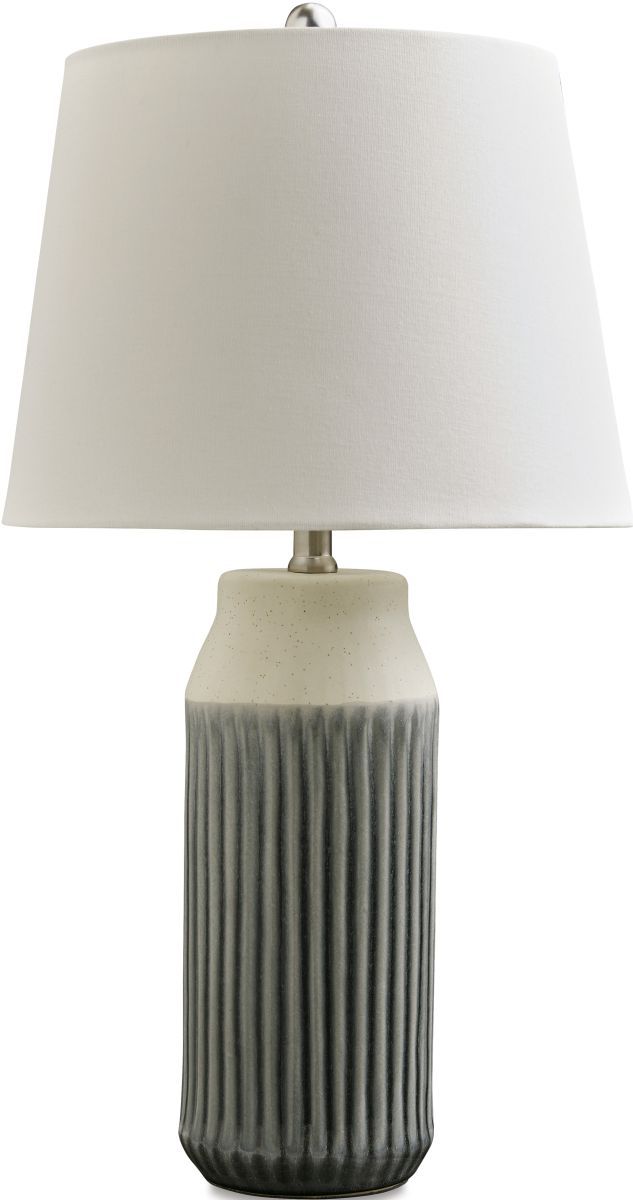 Signature Design by Ashley® Afener Beige/Blue Table Lamp-0