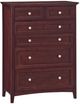 Whittier Wood® Furniture McKenzie Caffe 6-Drawer Chest-0