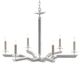 Currey & Company Bourree Silver Ice Chandelier-0