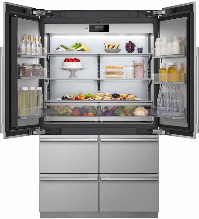 SKS 48" 26 Cu. Ft. Stainless Steel Built-In French Door Refrigerator-4