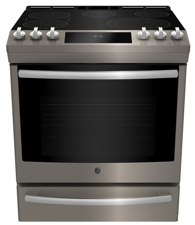 Cuisinière électrique encastrée de 30 po GE Profile™ de 5.3 pi³ avec friture à air - Ardoise