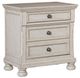 Homelegance® Bethel Wire Brushed White Nightstand-0