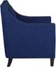 Elements International Erica Blue Chair and Ottoman Set-3