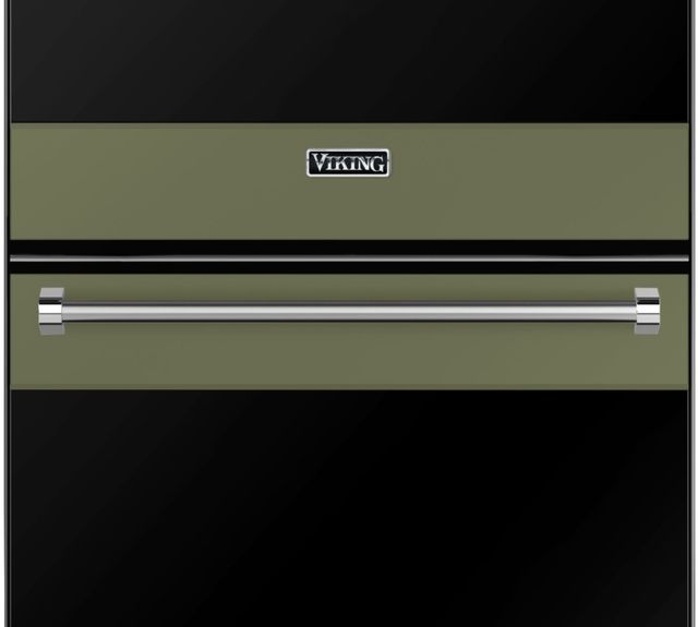 Viking® 3 Series 30" Cypress Green Double Electric Wall Oven-1