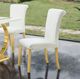 Furniture of America® Holstebro 2-Piece Gold/White Side Chair-2