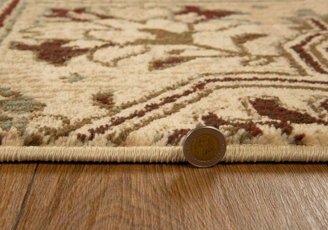 KAS Rugs Heritage Blue/Ivory Medallion 5'x8' Area Rug-2