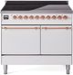 Ilve® Nostalgie II Series 40" White Pro Style Induction Range-0