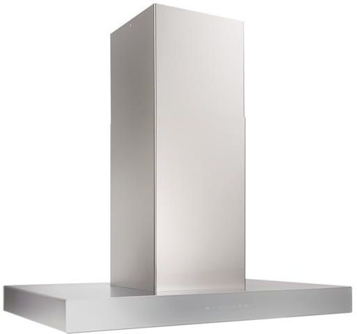 Best® Ispira 36" Stainless Steel Brushed Gray Glass Island Range Hood-0