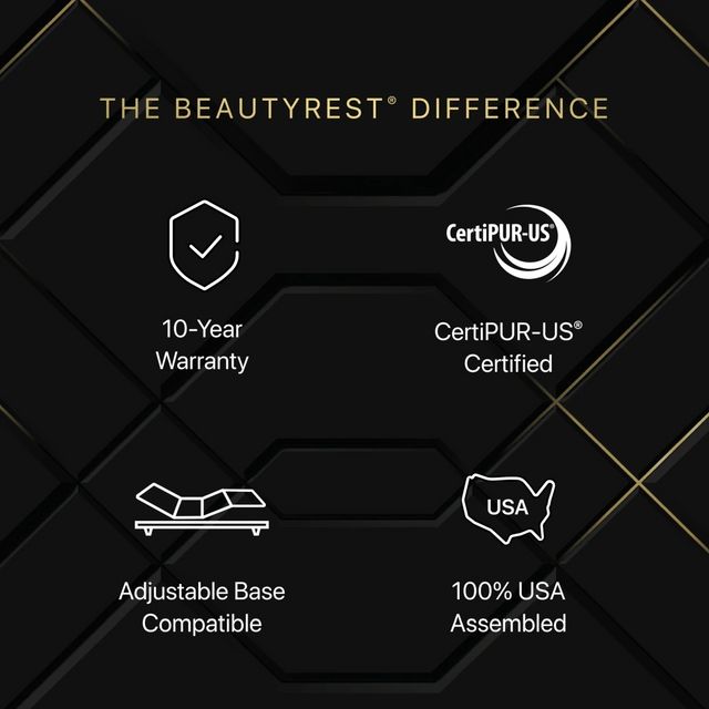 Beautyrest Black® Series 1 Hybrid 12.5" Firm Smooth Top King Mattress-13