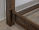 International Furniture Direct Dutton Lightly Distressed Brown Queen Platform Bed Footboard with Rails-4