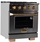 Kucht Professional KEG Series 30" Titanium Stainless Steel Pro Style Natural Gas Range-2